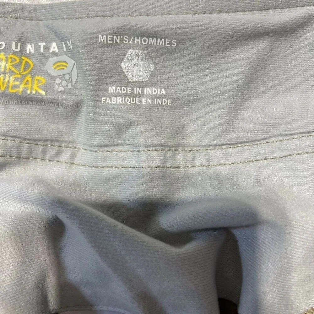 Mountain Hardwear Hiking Pants Beige Stretch Belted Buckle Pockets Flat Front XL - Picture 8 of 10